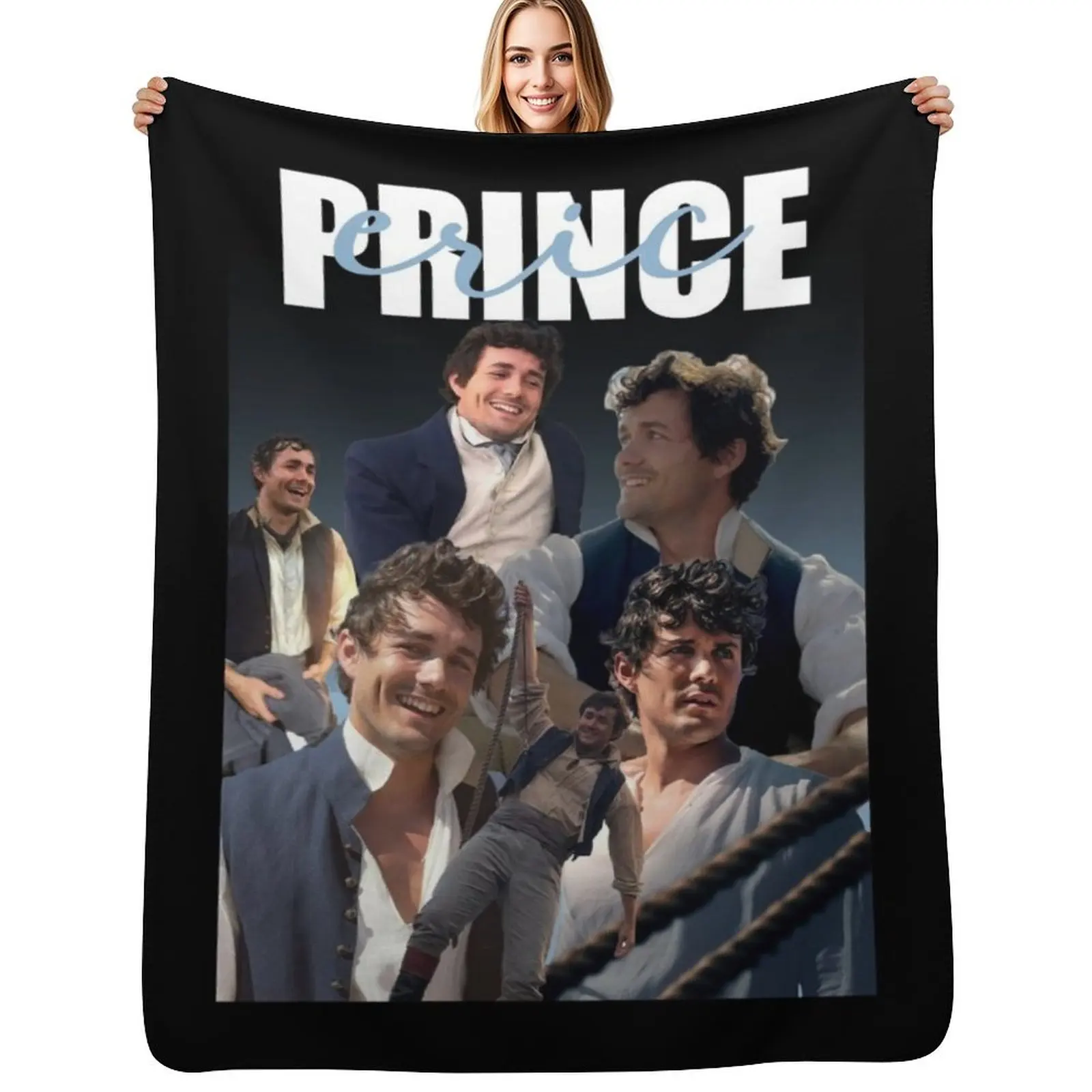 Prince Eric Layover Throw Blanket Quilt for sofa christmas gifts Soft Plush Plaid Sofa Luxury Blankets