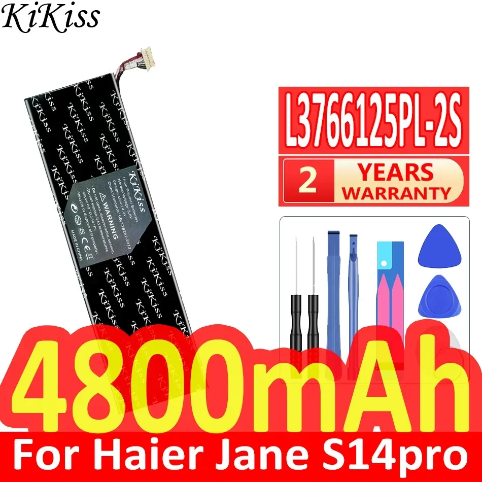 

4800mAh KiKiss Powerful Battery L3766125PL-2S L3766125PL2S For Haier For Jane S14pro S14 pro Laptop Batteries