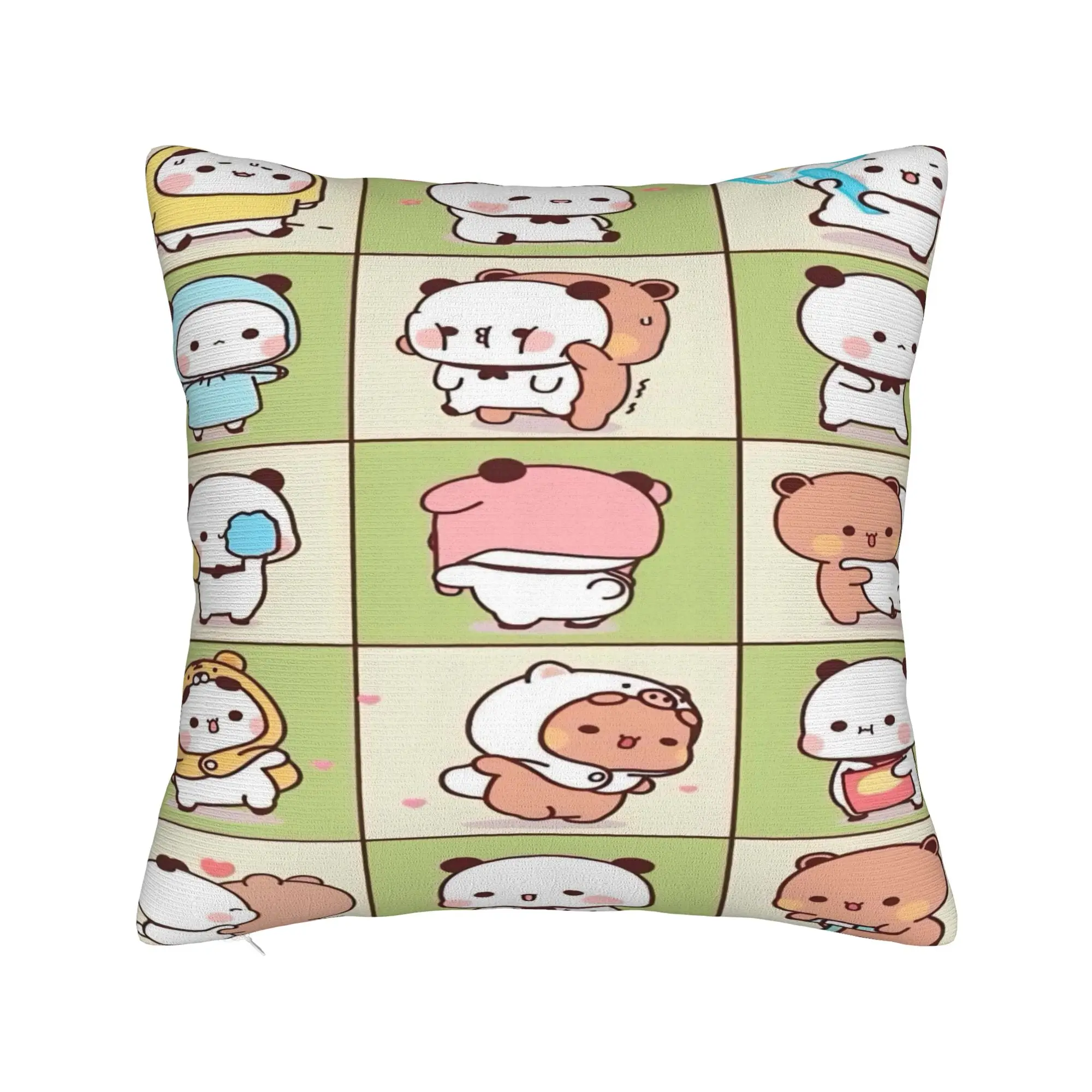 Bear And Panda Bubu Dudu Pillow Case  Cushion Cover Soft Design Pillow Cover Cute Funny Pillowcases For Sofa Car Home Decor