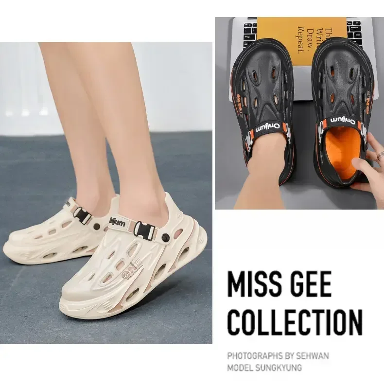 Herren Casual Gartenschuhe Herren Outdoor-Clogs Strand-Sandalen Sport Atmungsaktive Pantoffeln Slides Wandersandalen für Männer – Detail 14