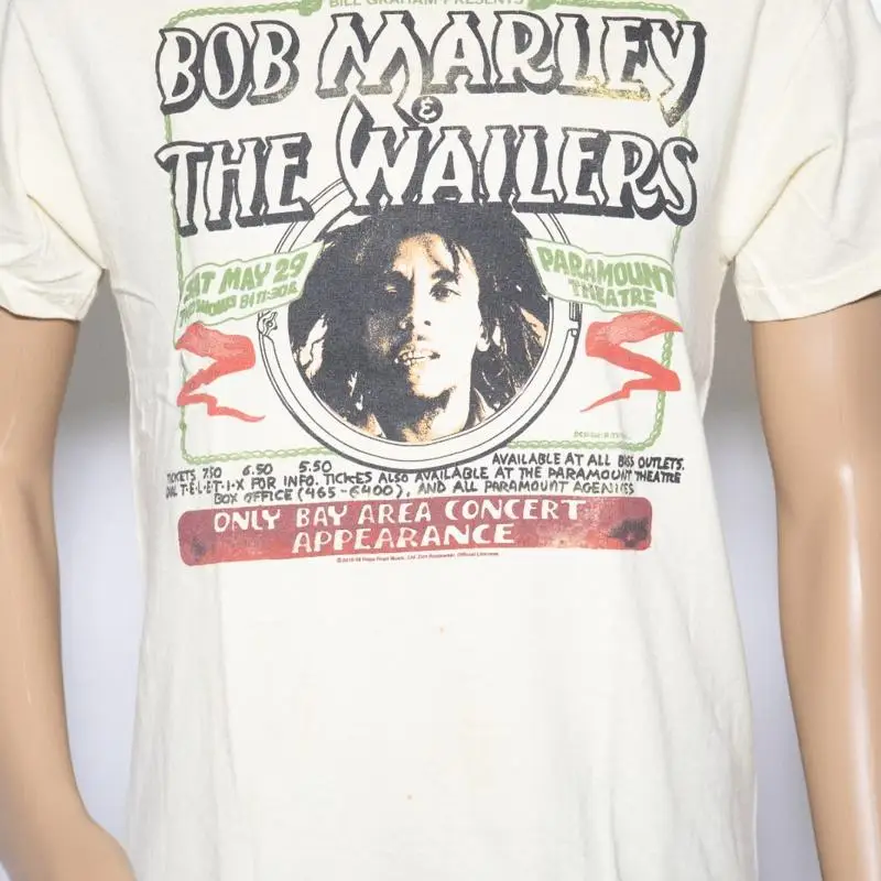 

Bob Marley The Wailers Zion Rootswear Reggae Concert T Shirt Vintage Style M
