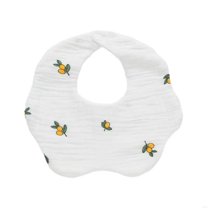 مريلة M89C مريلة من القطن الناعم فائقة الامتصاص للأطفال من عمر 0-9 إلى 18 شهرًا