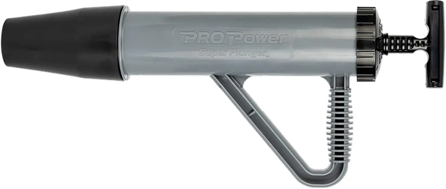 

Super Plunger® - Powerful Toilet Plunger Utilizing Water Pressure to Clear Clogs - Made in USA by Disabled Veterans (Plunger On