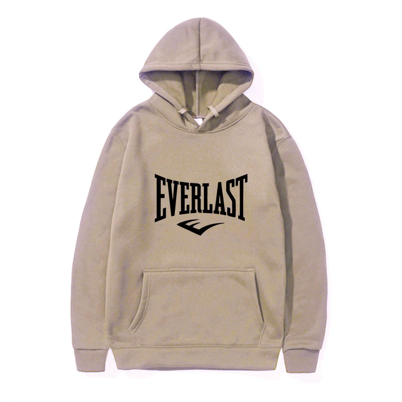 EVERLAST Men\'s Hoodies Long Sleeve Casual Printing Sweatshirt New Autumn winter Hip Hop Pullover Sports Top Male Hooded Sweatshi