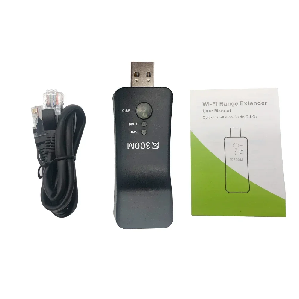 

300Mbps USB Smart TV Wifi Wireless Repeater for Samsung Sony LG TV Adapter TV Sticks Universal Ethernet Network Repeater
