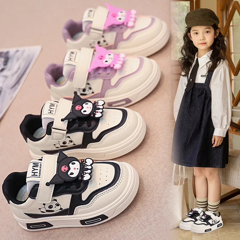 

Hot Sanrio Girl Kuromi Fashion Cartoon Sneakers Student Autumn and Winter Non-Slip Wear-Resistant Child Casual Shoes New Style