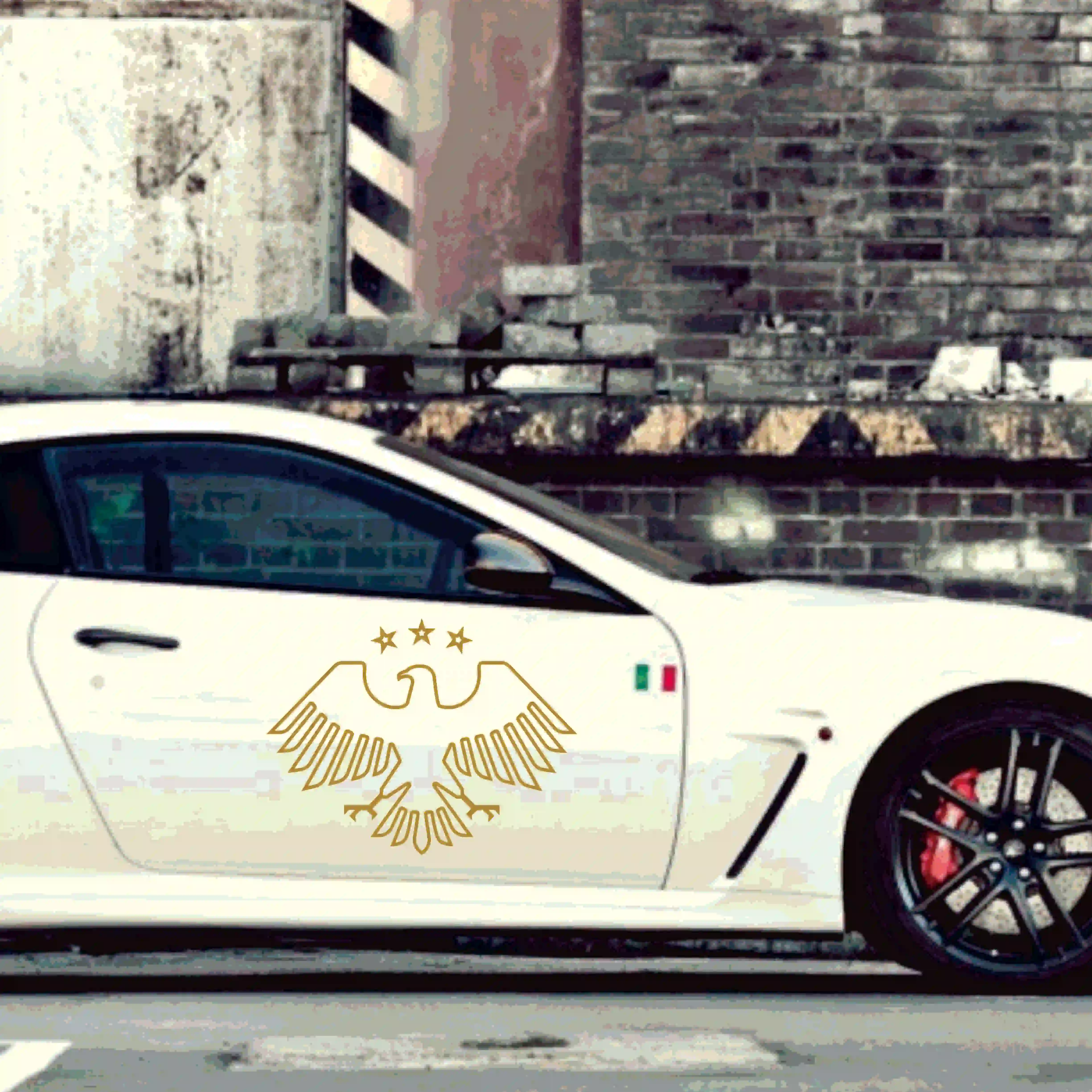 

Syrian National Emblem Vinyl Decal – Waterproof Car Sticker for Truck Bumpers & Rear Windows