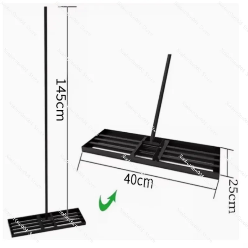 Suitable for Lawn Leveling Rake Leveling Machine Soil Fertilizer Garden Farm Vegetable Stall Push-pull Leveler Leveling Gravel