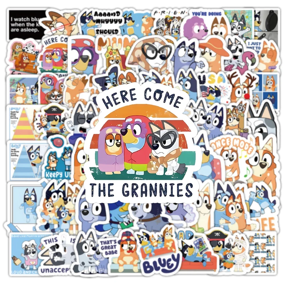 100 قطعة الكرتون بلوي الأسرة الرسوم المتحركة ملصقات الكتابة على الجدران ملصق سجل القصاصات الأمتعة المحمول الغيتار سيارة دراجة سكيت اللعب الهدايا #2