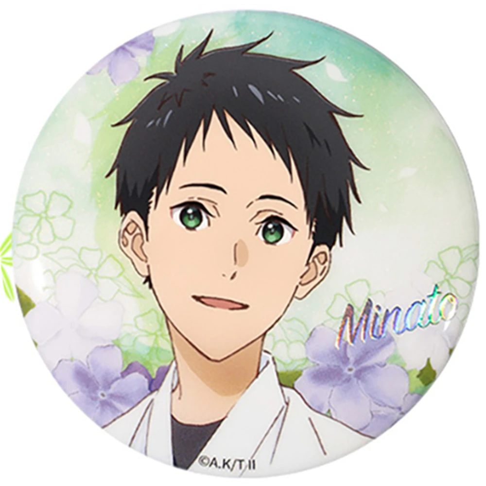 58mm Anime Tsurune The Linking Shot Narumiya Minato Takehaya Seiya‌ Cosplay COSTUME Badge Pin SPTE Tinplate Brooch﻿ Prop Gilf