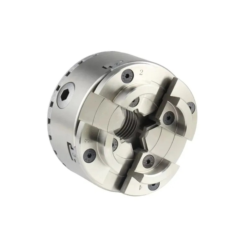 96mm 5 Type Jaw Wood Working Chuck Sets 3.75 Inch 4 Jaw Self Centering Wood Lathe Chuck KP965 M33x3.5TPI with 4-Jaw