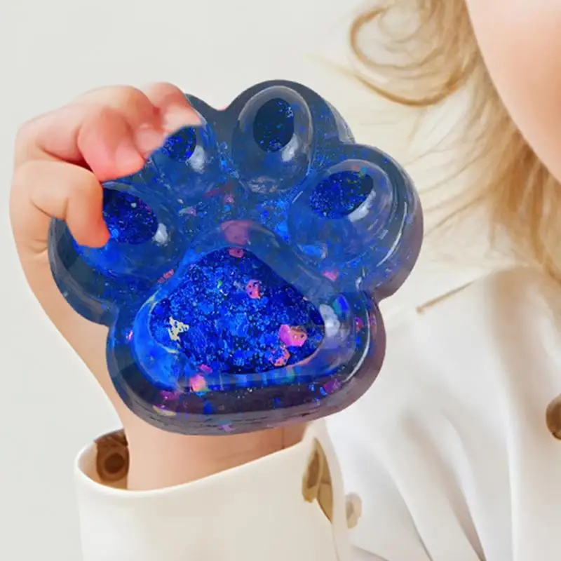 Soft Cat Paw Squeeze Toys Fidget Squeeze Toy Stress Balls For Kids Anti Stress Toy Cute Soft Squeeze Toy For Boys Girls