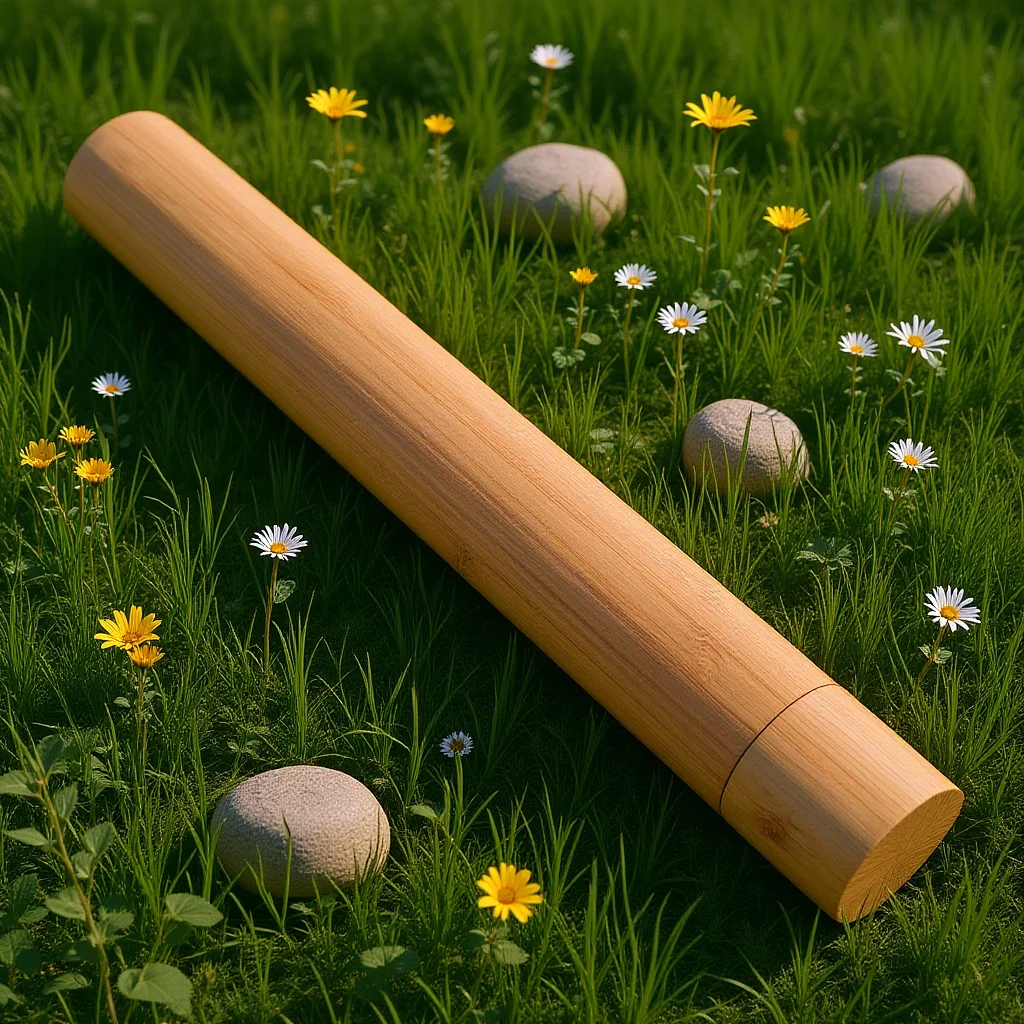 أنبوب ملصق ورقي مدمج، مادة خيزران قوية للمطبوعات الفنية، أنبوب تخزين المستندات، أنابيب بريد للفنانين المصممين #1