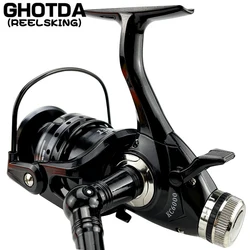 No Gapless Metal Body Freshwater and Seawater Dual Use Fishing Reel Big Pulling Drag 8KG Spinning Spool Left and Right Hand Swap