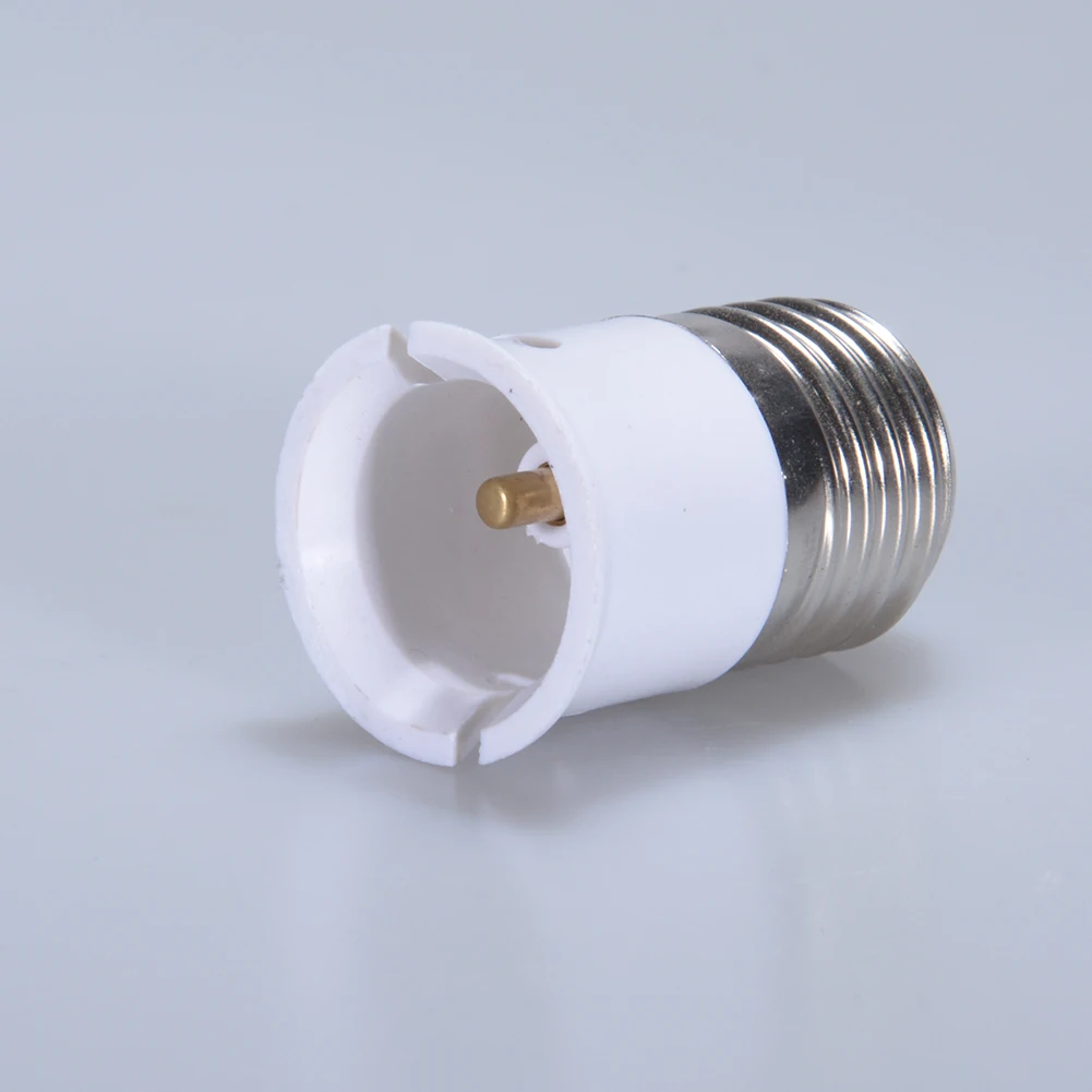 Enchufe de bombilla de lámpara de luz E27 a B22, convertidor de Base, tornillo Edison a tapa de bayoneta
