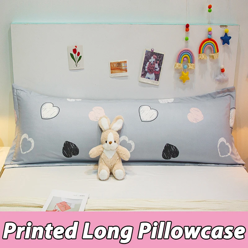 100/120/150/180cm Body Pillowcase Printed Long Pillow Case Large Size Cushion Pillow Cover for Bedroom Sofa Home Hotel Decor