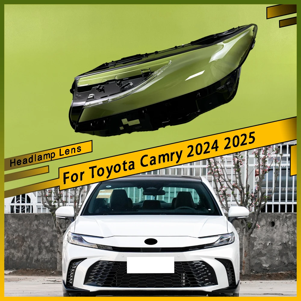 

Для Toyota Camry 2024 2025 автомобильный прозрачный абажур, крышка лампы, очки, абажур, крышка фары, детали линз