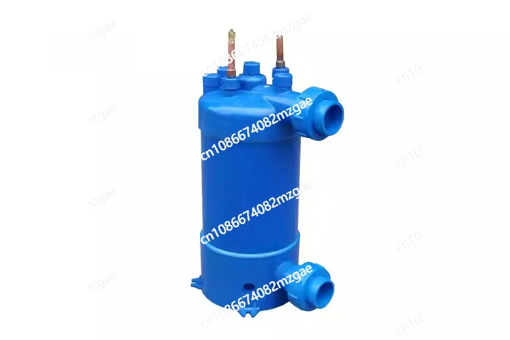 Screw Titanium Tube Pvc Shell Heat Exchanger for Swimming Pool Heat Pump, Aquarium Chiller Evaporator Refrigeration
