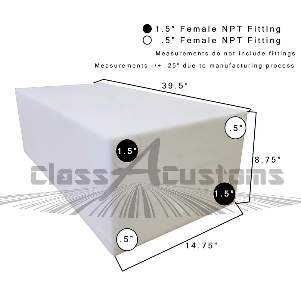 Zbiornik na wodę słodką i wodę odpływową do kampera - pojemność 23 galony |   Seria T-2300