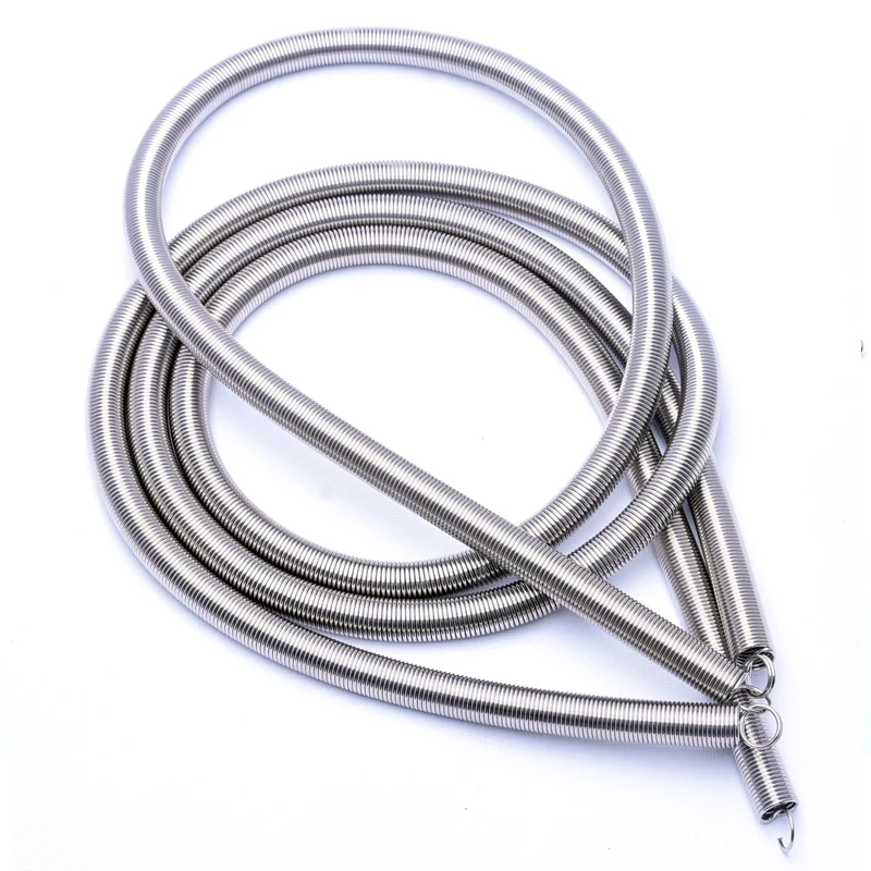 304 stainless steel pull spring double loop closed hook Stretch spring,Wire Dia2mm,OuterDia12/14/15/16/18/20mm,Length280-1000mm