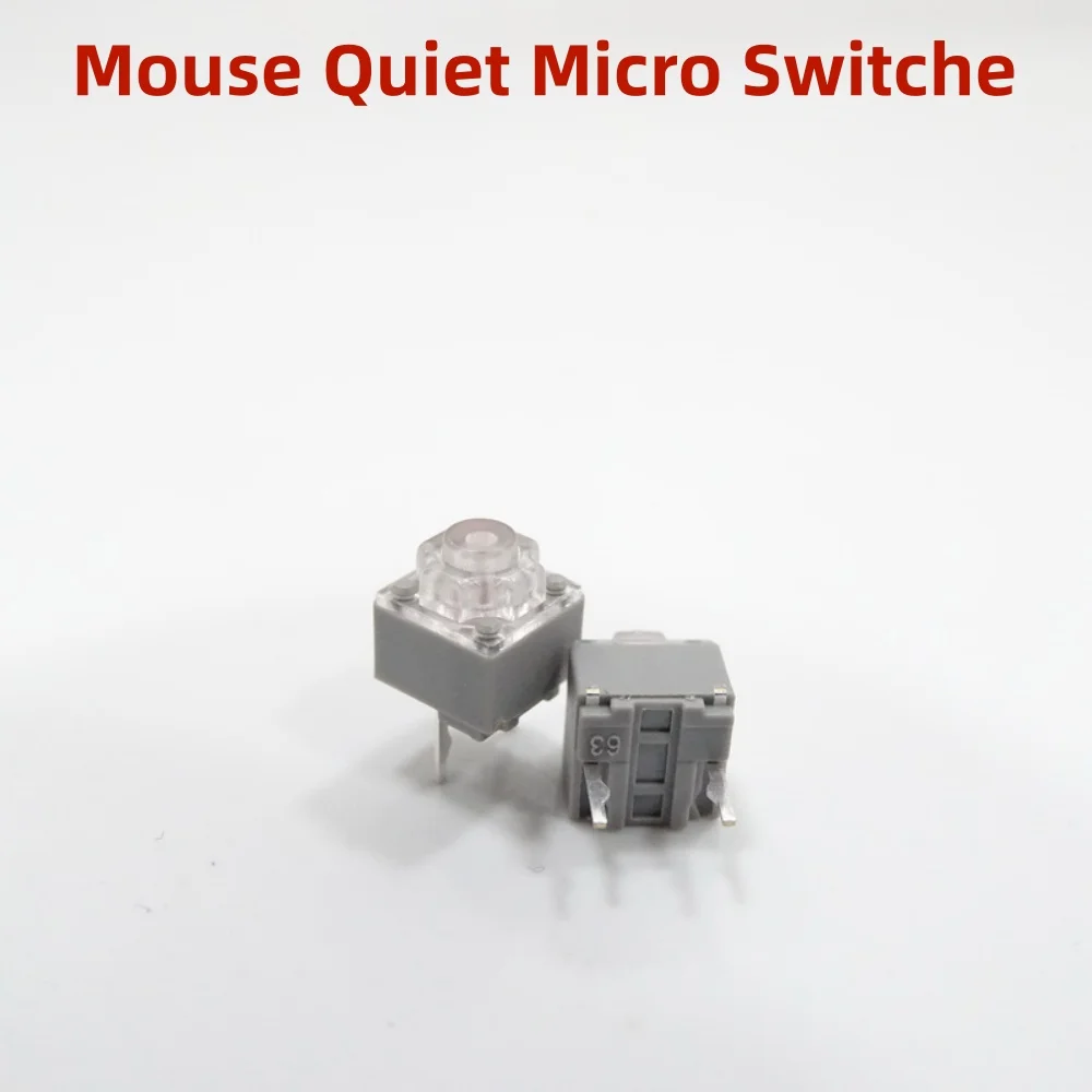 

2Pcs HUANO Quiet Micro Switches 6x6x7.2mm 10Million Clicks Life Mouse Button 2Pins Micro Switches Mouse Repair Replacement Parts