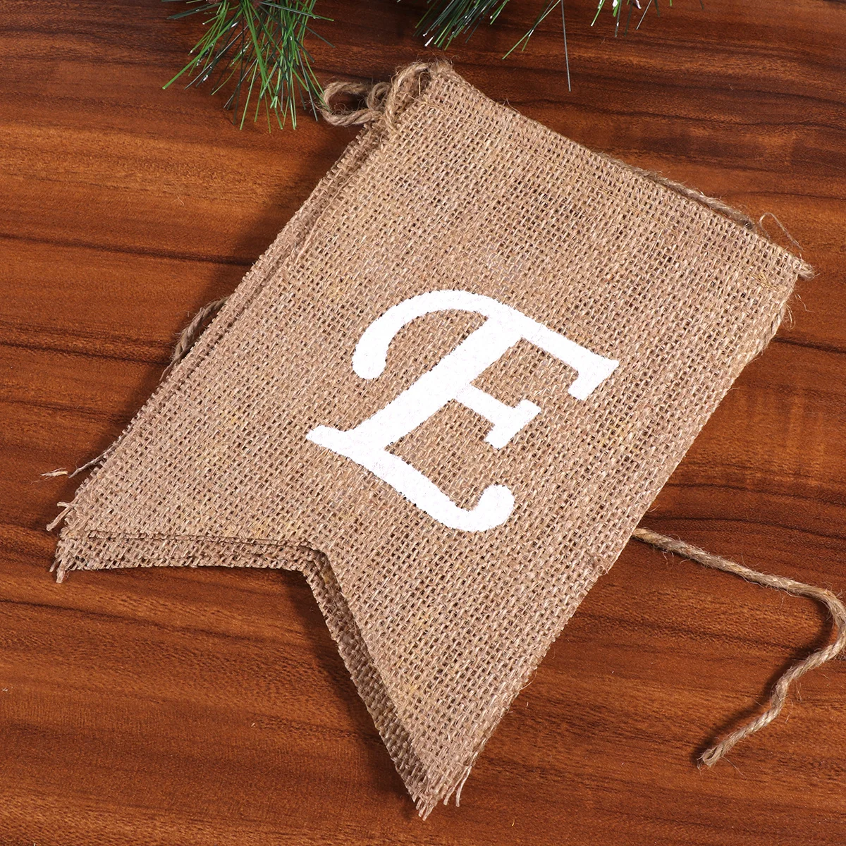 

2 Meters Noel Snowflake Jute Burlap Banners Rustic Garland Christmas Decor Party Home Mantel Xmas Tree Ornaments