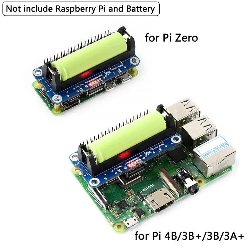 Picture 5: Raspberry Pi 4 Model B Lithium Battery Expansion Board SW6106 5V Output Two-way Fast Charge Mobile Power Bank for Pi 4B/3B /Zero