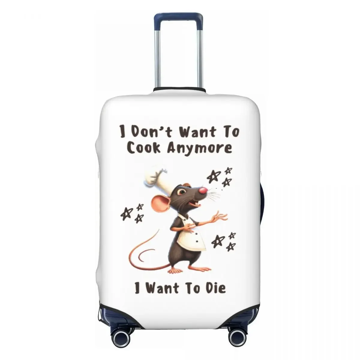 Custom Funny Ratatouille Remy Meme Luggage Cover Elastic Travel Suitcase Protective Covers Suit For 18-32 inch