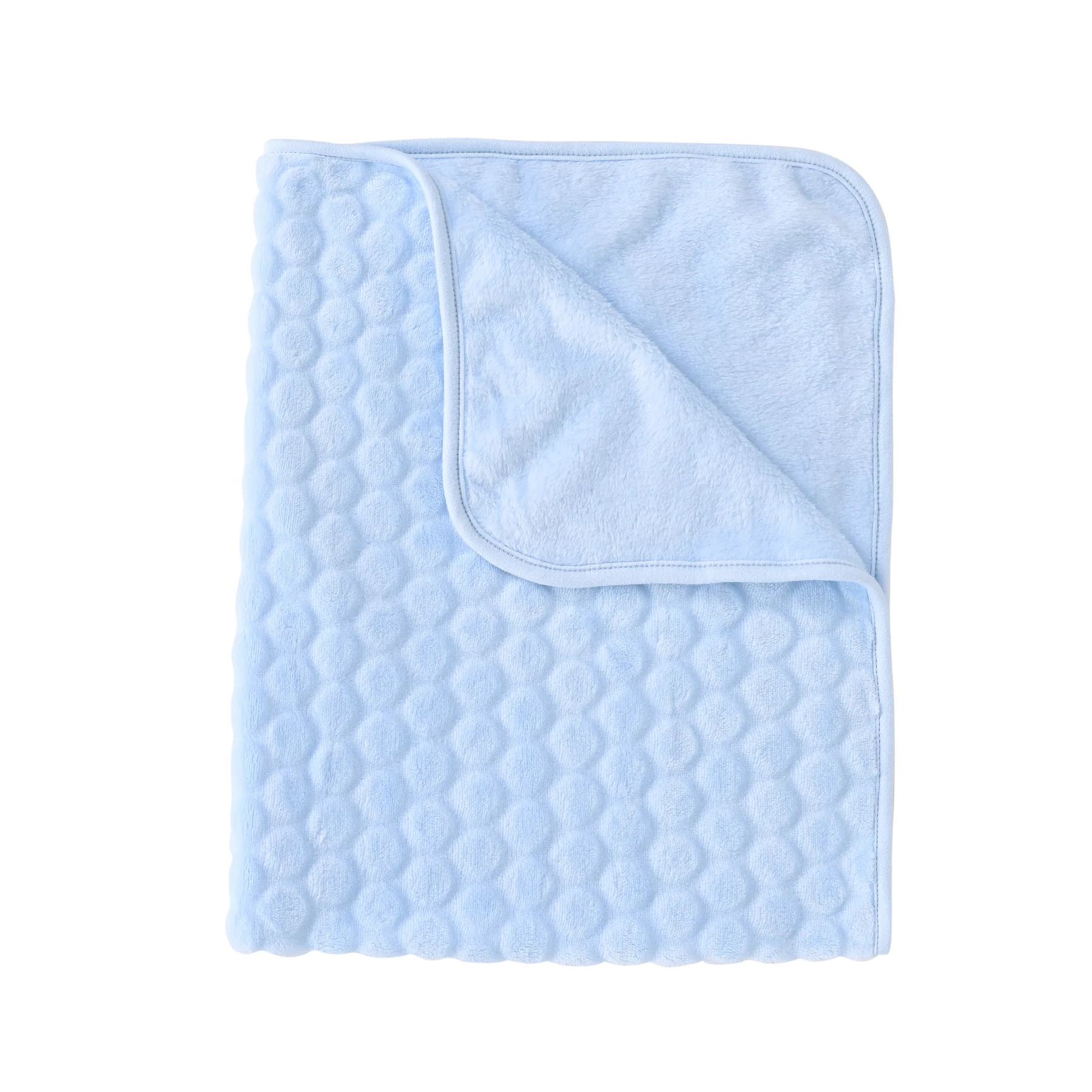 Manta cálida de doble capa para bebé y niña, envoltura térmica para recién nacido, Toalla de baño de lana suave, manta para cochecito de bebé, saco de dormir de 70x80cm