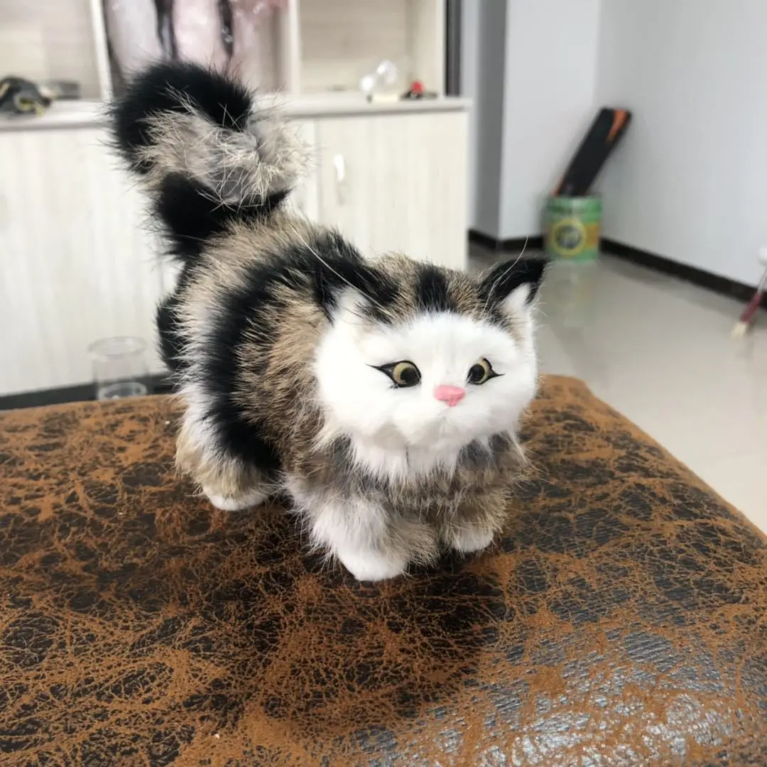 

Новая имитация куклы-животного, плюшевые игрушки для кошек, милый реалистичный мягкий котенок, модель котенка, искусственный кот для детей и взрослых, подарок на день Святого Валентина