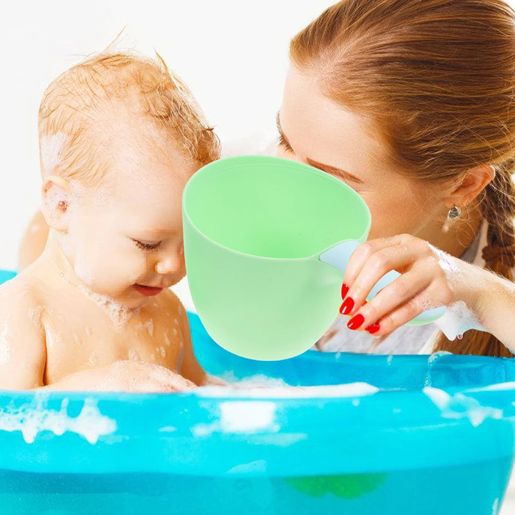 

2pcs Baby Hair Rinser Shampoo Body Washing Ergonomic Handle Bathing Scoop For Infants Durable Plastic Gentle Water Flow Easy