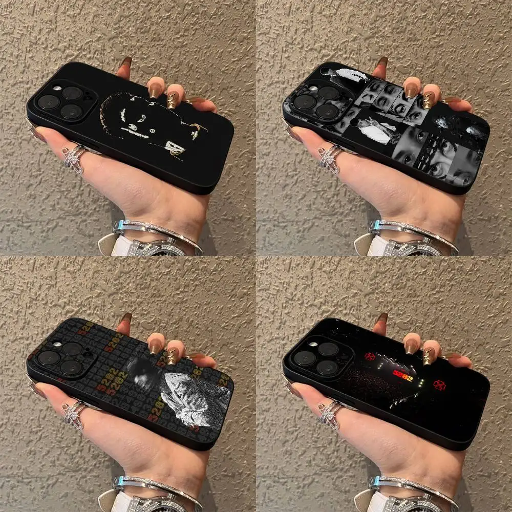 

D-Duki Ameri 5202 Phone Case For iPhone 17,16,15,14,13,12,Pro,Max,Plus,E,SE4,Air,Mini Black Soft Box