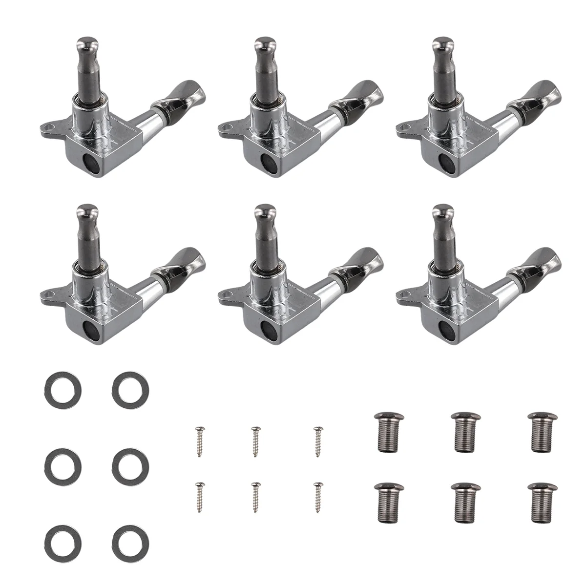 6pcs 6R Guitar Tuning Pegs Tuners Machine Heads for Fender Replacement XQ
