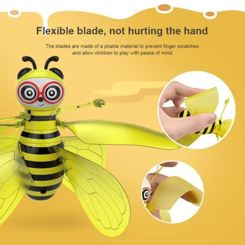 Hand Induction Flying Honeybee Dolls Portable Interactive Inductions Gesture Control Toy Multi-function Infrared Honeybee Toys