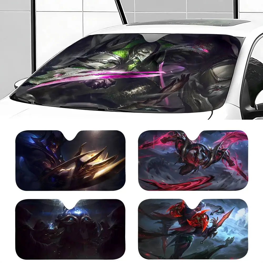 

Z-Zed S-Summer Front Window Sunshade Black UV Protection Blackout Cloth Windshield Visor Auto Curtain Sunshade Gifts