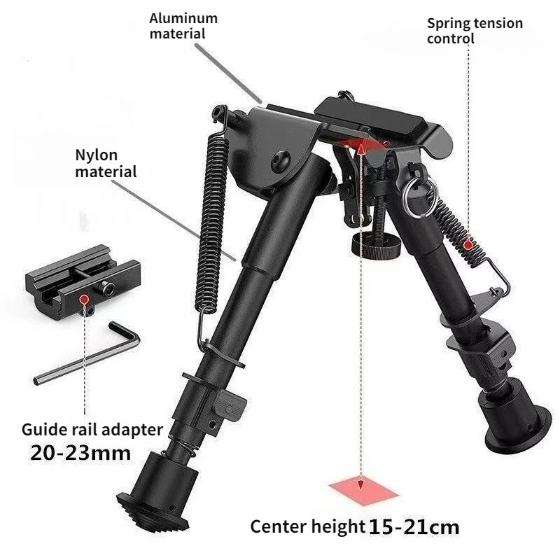 Adaptateur de bipode rotatif à dégagement rapide de 20mm, accessoires d'installation de tireurs de 20mm, support papillon