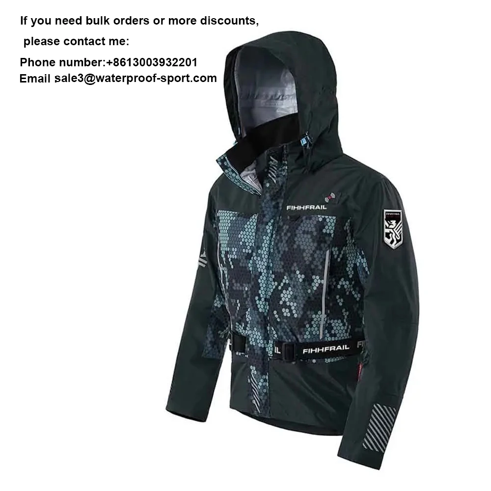 MUDWAY-Camogrey Jacke für ATV, UTV, Schlammreiten, Angeln, Jagd, Speedmaster, wasserdicht, atmungsaktiv, warm halten, Winterfrühling – Detail 5