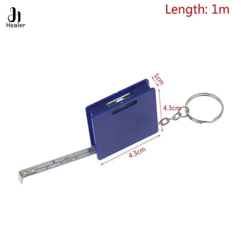 Mini Tape Measure With Key Chain Plastic Portable Retractable Ruler Centimeter/Inch Tape Measure