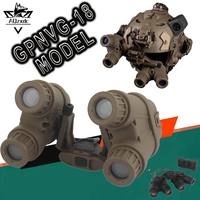 Tactical GPNVG-18 Four-Eye NVG Model Airsoft Side Folding Panoramic Night Vision Device Model for CS Hunting Shooting Helmet