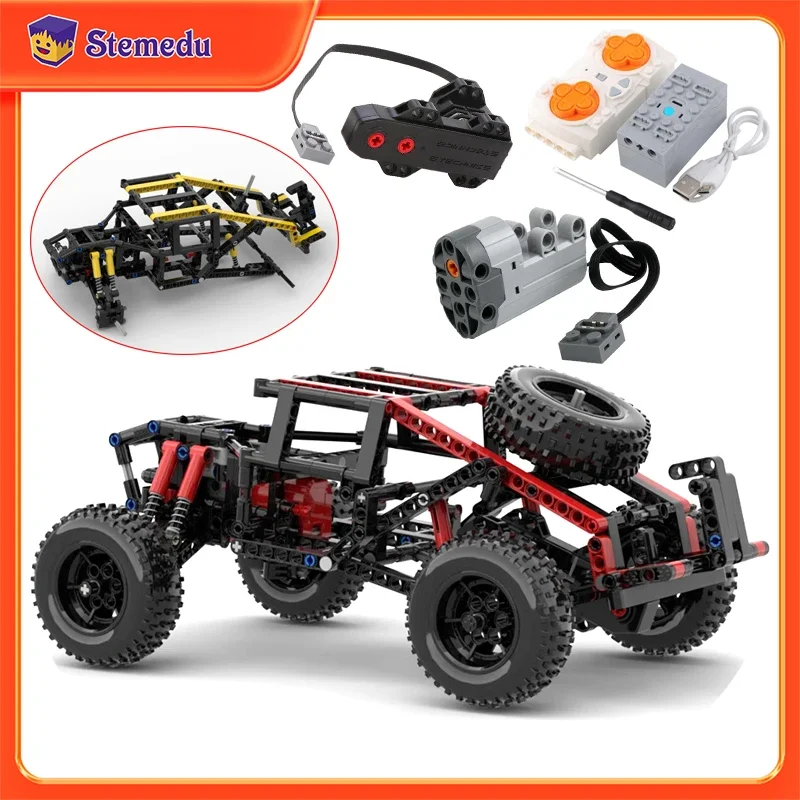 

4 Wheels APP Remote Control Building Blocks Car MOC Buggy Trucks Racing Cars Drive Off-Road Climbing Car Power Functions Vehicle