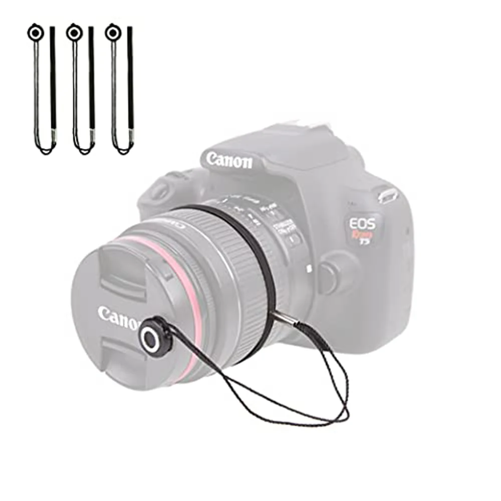 Durable Non Slip Camera Lens Cap Anti Drop Rope Portable for DSLR SLR Mirrorless Lens Cap Strap Mountain Landscape Shooting