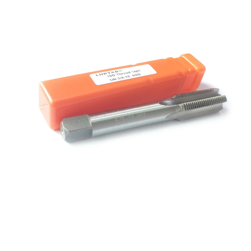 حنفية لولبية موحدة unc unf 5/8 صنبور موحد 5/8-11 5/8-18 5/8 11 صنبور HSS أداة يدوية للأجهزة UNS UNEF 5/8-20 5/8-24 #4