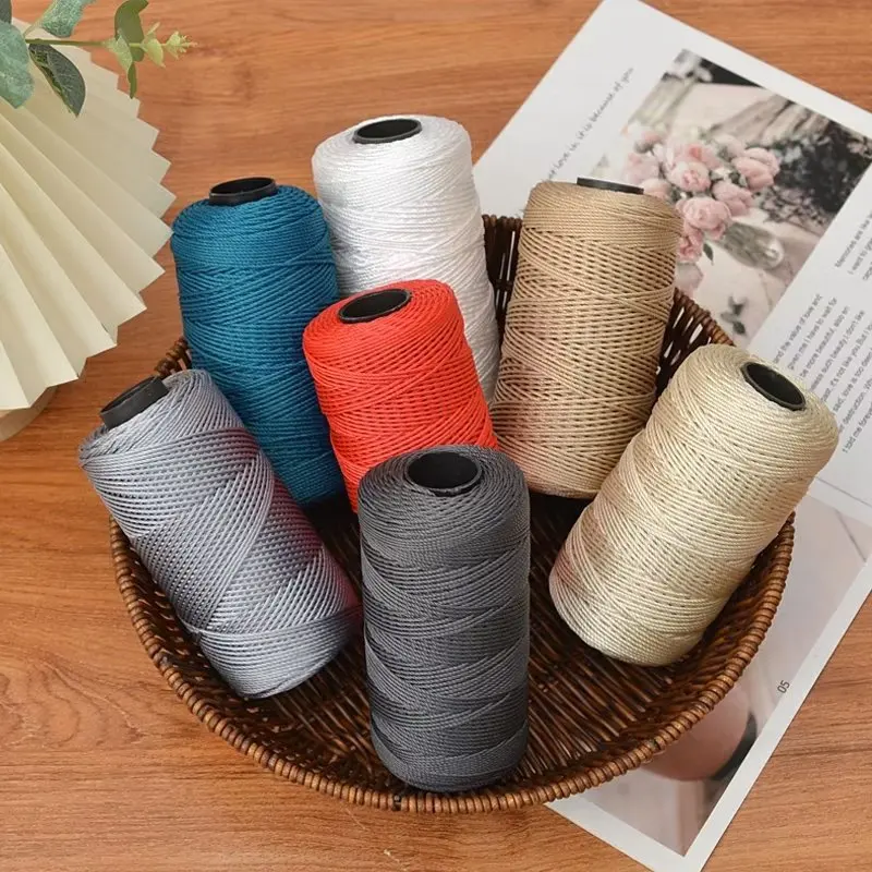 

3Pcs three-strand nylon line, joint-strand , hook bag line, braided hook hat, shoe , car seat cushion, ice silk wool