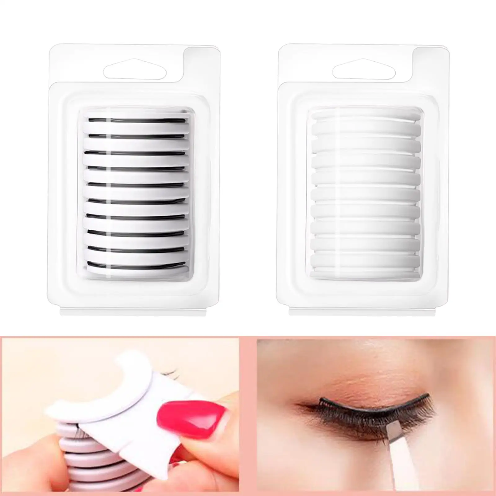 10Pcs Self Adhesive Eyelashes Glue Strips Sweat  Oil  for Makeup