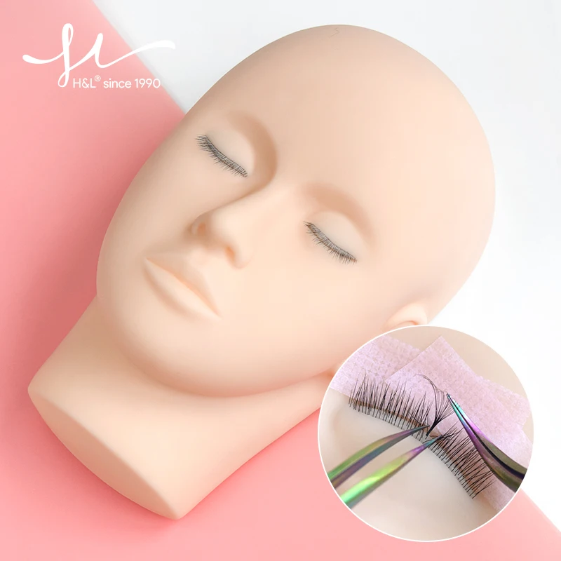 

H&L SINCE 1990 Mannequin Heads Make-up Practice Training Lashes Eyelash Exercises High Quality