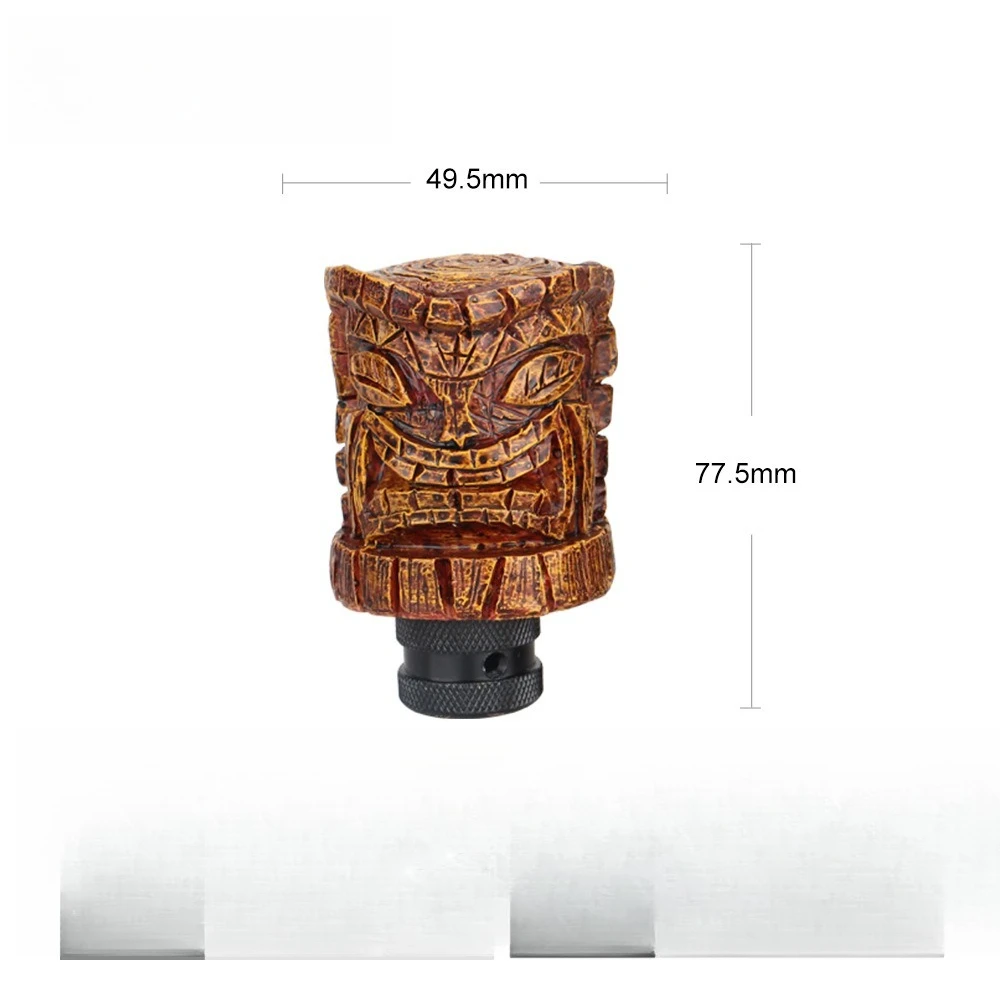 

Car modification personalized human face avatar gear head manual gear style gear head shift handle resin