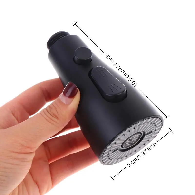 New Kitchen Pull Out Faucet Sprayer Nozzle 3 Modes ABS Water Saving Bathroom Basin Sink Shower Spray Head For 1/2
