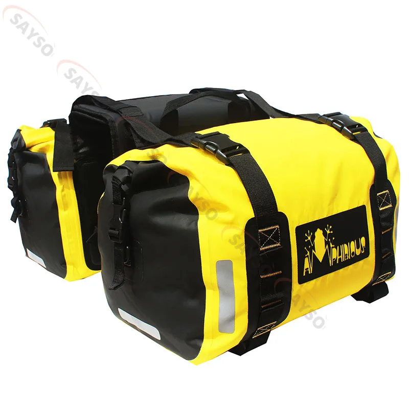 

Мотоциклетные боковые сумки 25л*2, водонепроницаемые, для приключенческих и спортивных мотоциклов, для активного отдыха, сухие дорожные сумки-кофры для R1300 R1250 GS