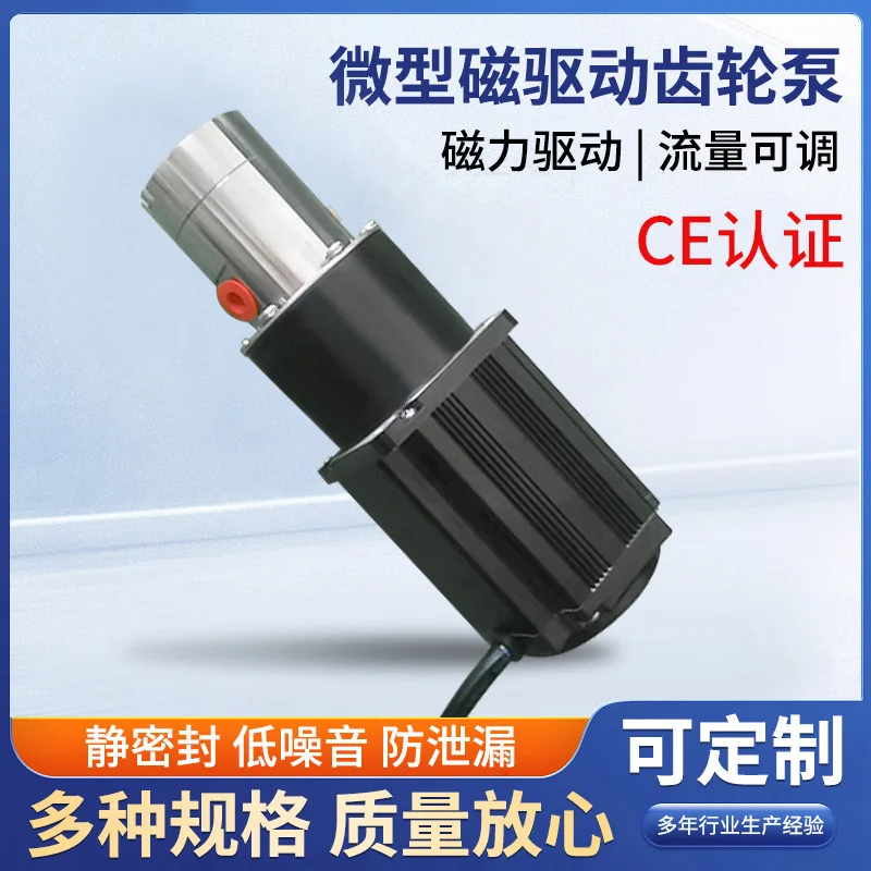 Supply small magnetic gear pump miniature gear pump 12v24v stainless steel magnetic drive gear 316  body