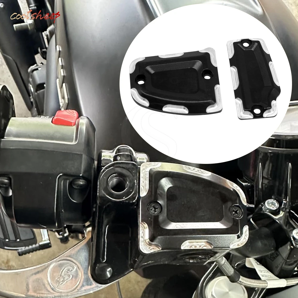 

Motorcycle Master Cylinder Cover Front Rear For Indian Scout Sixty Bobber 2016-2023 Brake Fluid Reservoir Cap Cover Accessories